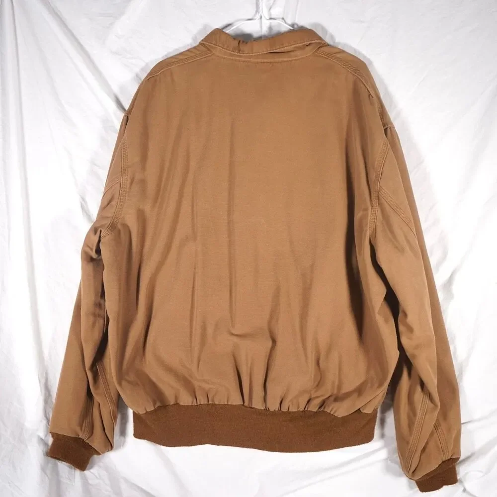 Carhartt FR Jacket Full Zip Made in USA Union Tan Brown 2XL